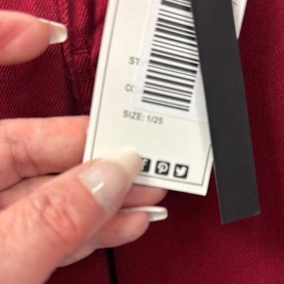 Judy Blue Women's Red Jeans - Picture 3 of 7